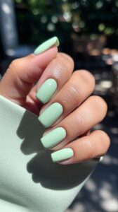 Mint Green Mani
